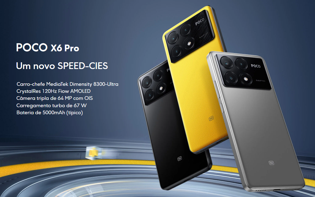 Xiaomi POCO X6 Pro 5G NFC 12GB RAM 512GB Versão Global - Rs eletronicos Sorocaba